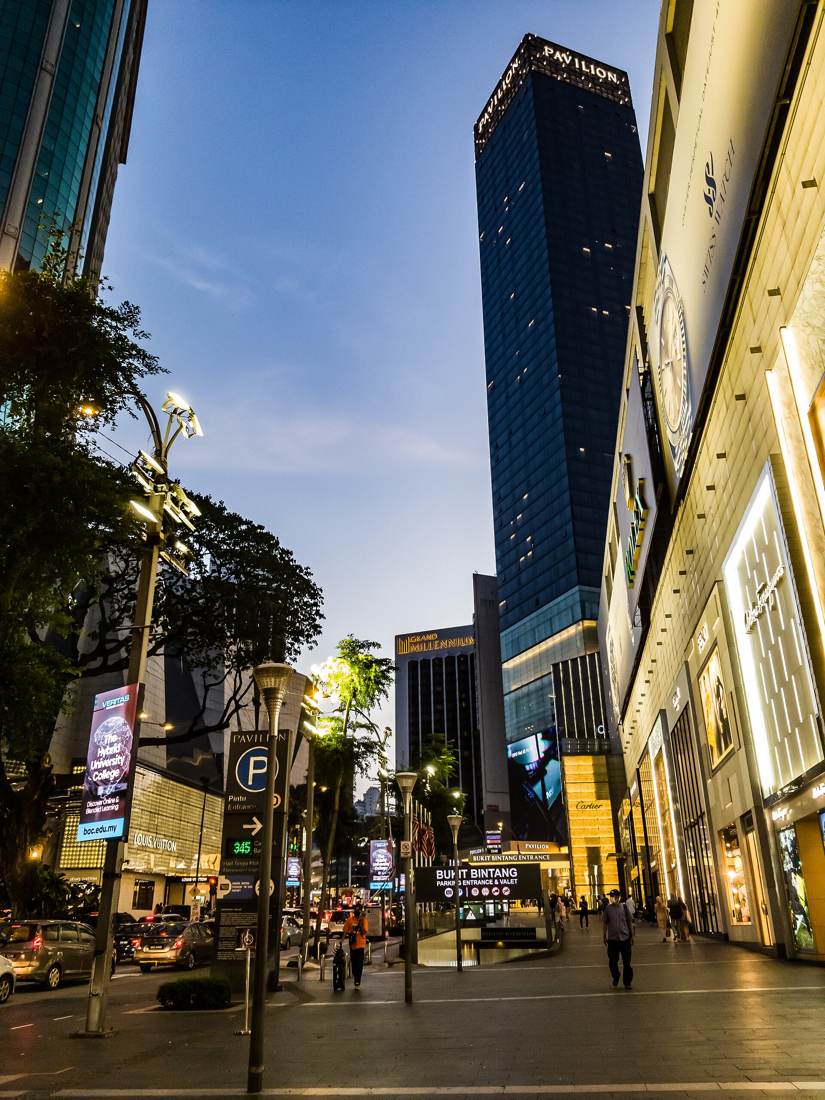 Pavilion Kuala Lumpur facing Jalan Bukit Bintang